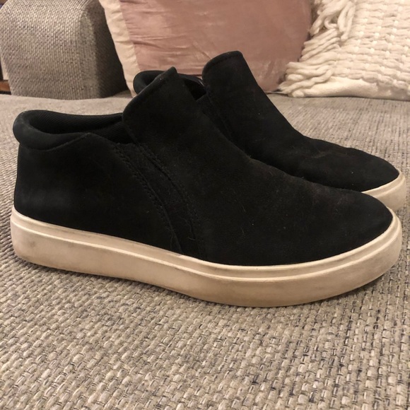 Dr Scholls Leather Suede Black Sneakers - Picture 3 of 5